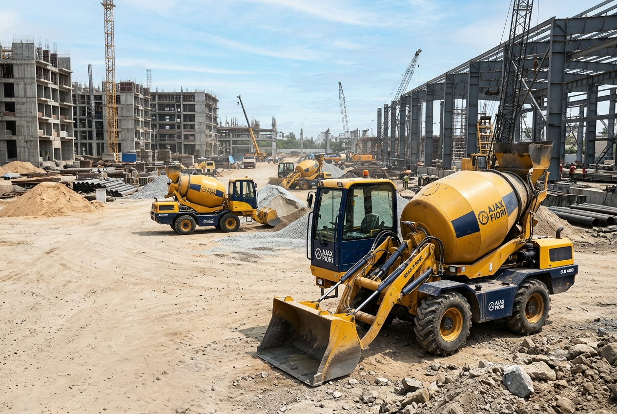 Ajax fiori self loading concrete mixer